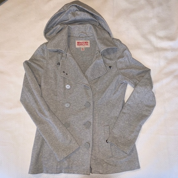 Mossimo Supply Co. | Sweatshirt Material Pea Coat - Picture 2 of 8